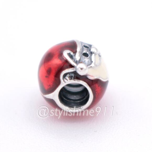 Authentic PANDORA Jolly Round Santa Charm - 791405ENMX - Picture 9 of 13